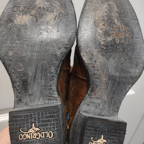 Old Gringo - floral embroidered ankle booties - NWOT - size 8 (but fits 8.5) - Picture 8 of 9